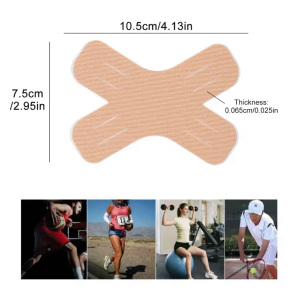 Cinta elástica de soporte muscular para deportes atléticos de 8 und - Imagen 6