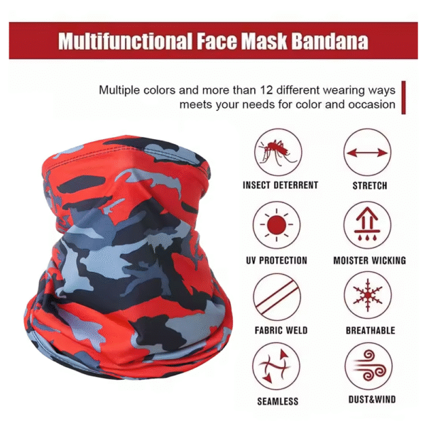 Bandana de protección solar de seda para exteriores - Imagen 4