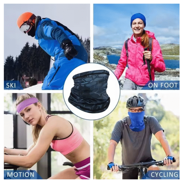 Bandana de protección solar de seda para exteriores - Imagen 2