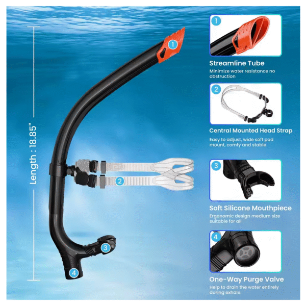 Válvula de silicona de nadador para entrenamiento de natación - Imagen 5