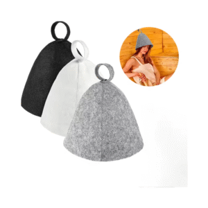 Gorro de sauna de lana para hombres y mujeres