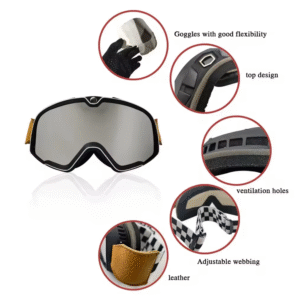 Gafas retro para motocicleta a prueba de viento