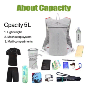 Mochila ultraligera de 5L para correr al aire libre