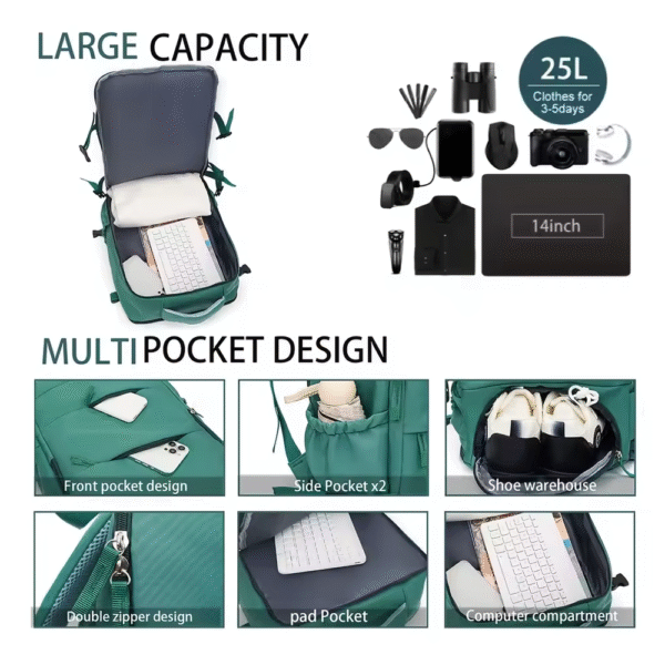 Mochila ligera de ocio para parejas y viaje de gran capacidad - Imagen 3