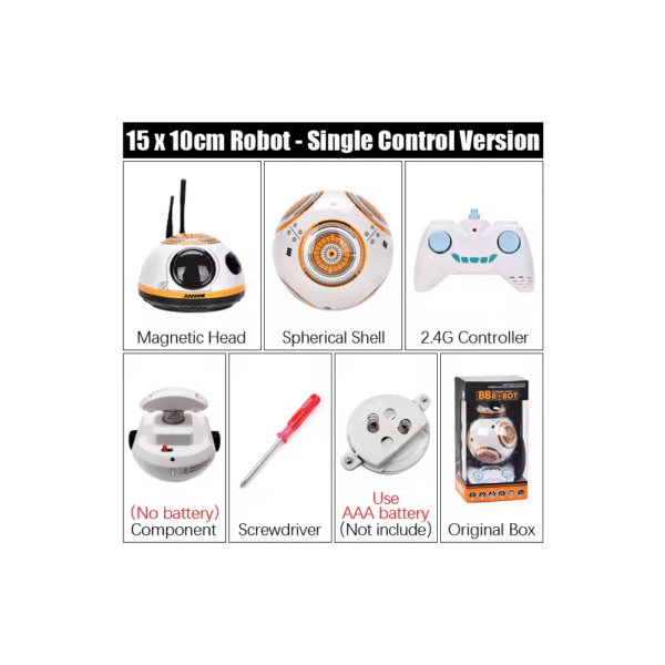 Robot Redondo RC 2,4G con control remoto y reloj de sonido - Imagen 6