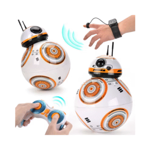 Robot Redondo RC 2,4G con control remoto y reloj de sonido