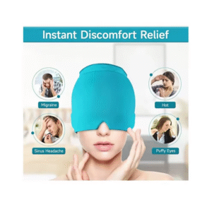 Gorro de gel alivio de migraña terapia de frío dolor cabeza