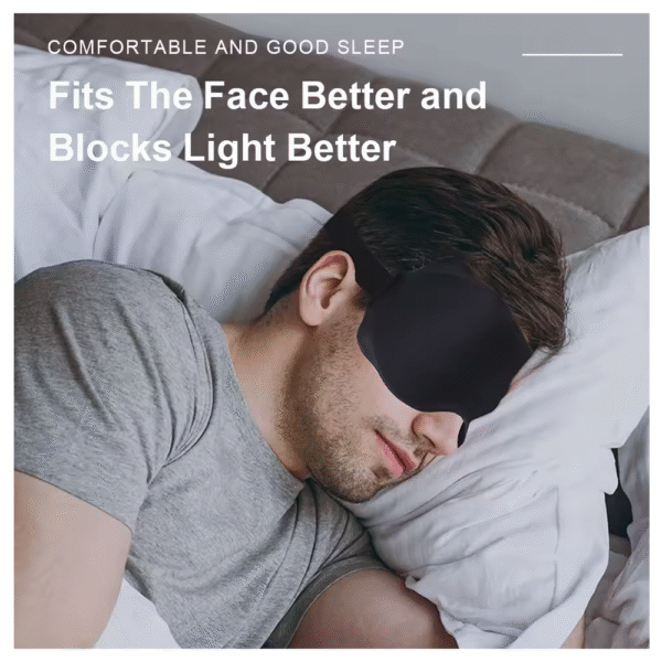 Venda para los ojos para dormir acolchada suave y ligera - Imagen 5