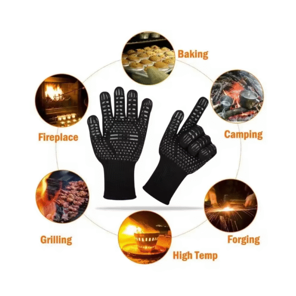 Guantes de barbacoa resistente a altas temperaturas - Imagen 4