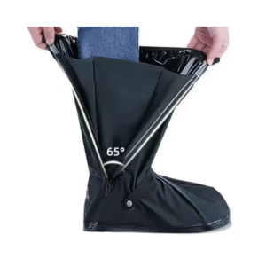 Zapatos de lluvia reutilizable antideslizantes para días lluviosos