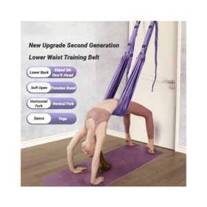 Cuerda aerea yoga estiramiento y entrenamiento fitness