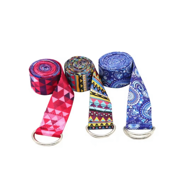 Cinturón de estiramiento de Yoga multicolor para Fitness - Imagen 3