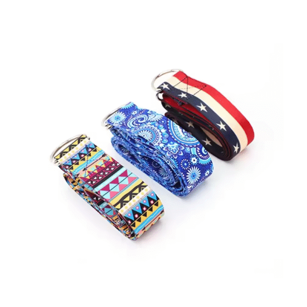 Cinturón de estiramiento de Yoga multicolor para Fitness - Imagen 2