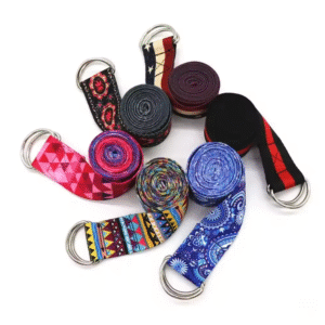 Cinturón de estiramiento de Yoga multicolor para Fitness