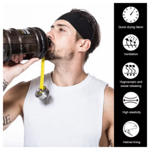 Diademas deportivas elásticas con absorción de sudor