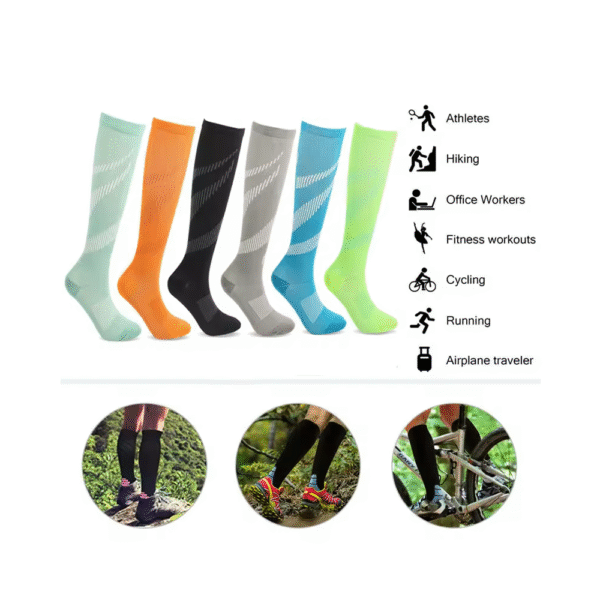 Calcetines de ciclismo para diabéticos y de compresión - Imagen 4