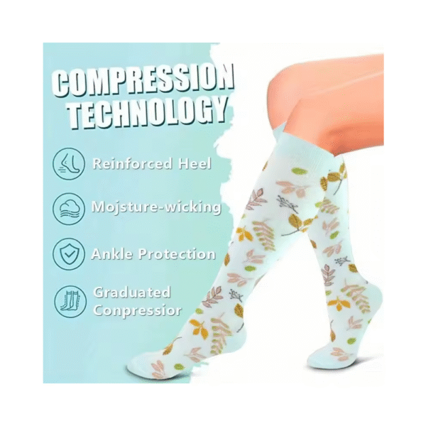 Pack de 4 calcetines de ciclismo para diabéticos y de compresión - Imagen 3