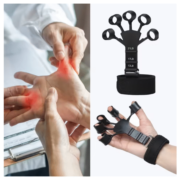 Entrenador de dedos de silicona para recuperación de fuerza
