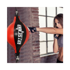 Pelota giratorioa de boxeo y entrenamiento de cuero de calidad