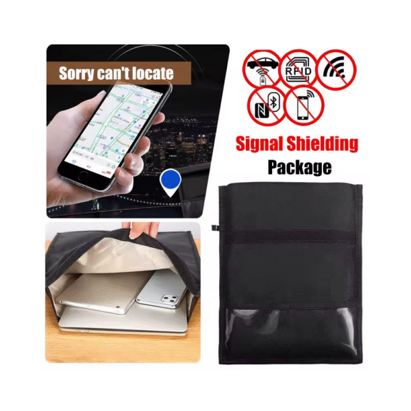 Funda con bloqueo de blindaje RFID para dispositivos de teléfonos - Imagen 4