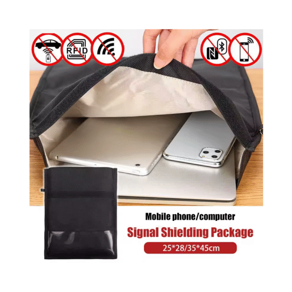 Funda con bloqueo de blindaje RFID para dispositivos de teléfonos