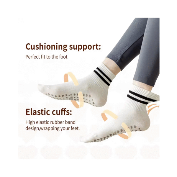 5 Pares de calcetines rayas dobles para entrenamiento - Imagen 4