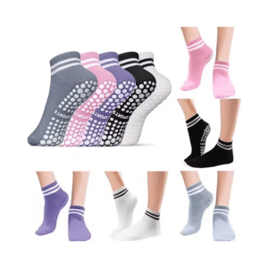 5 Pares de calcetines rayas dobles para entrenamiento