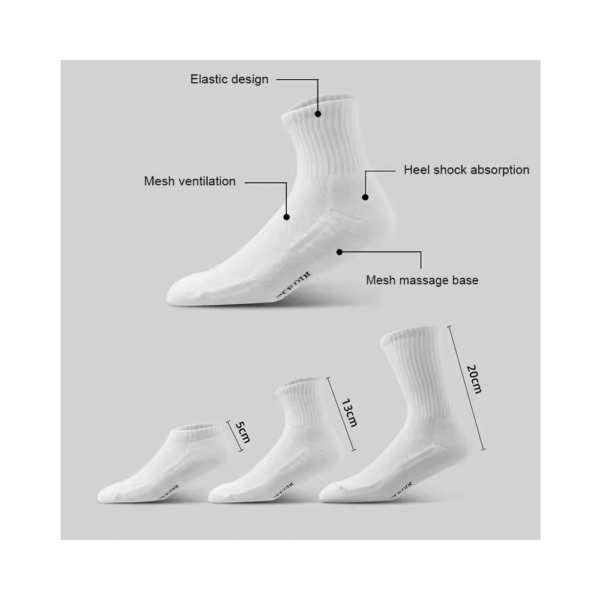 1 Par de calcetines rayas dobles para entrenamiento - Imagen 2
