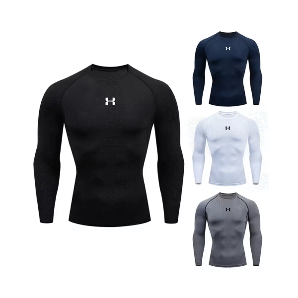 Camiseta de compresión para correr deportiva de manga larga