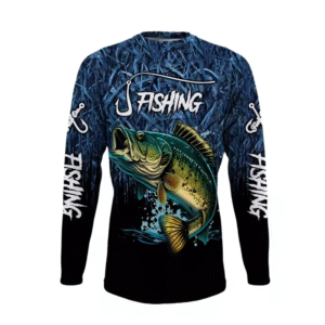 Camisas de pesca para hombre de manga larga de cuello redondo